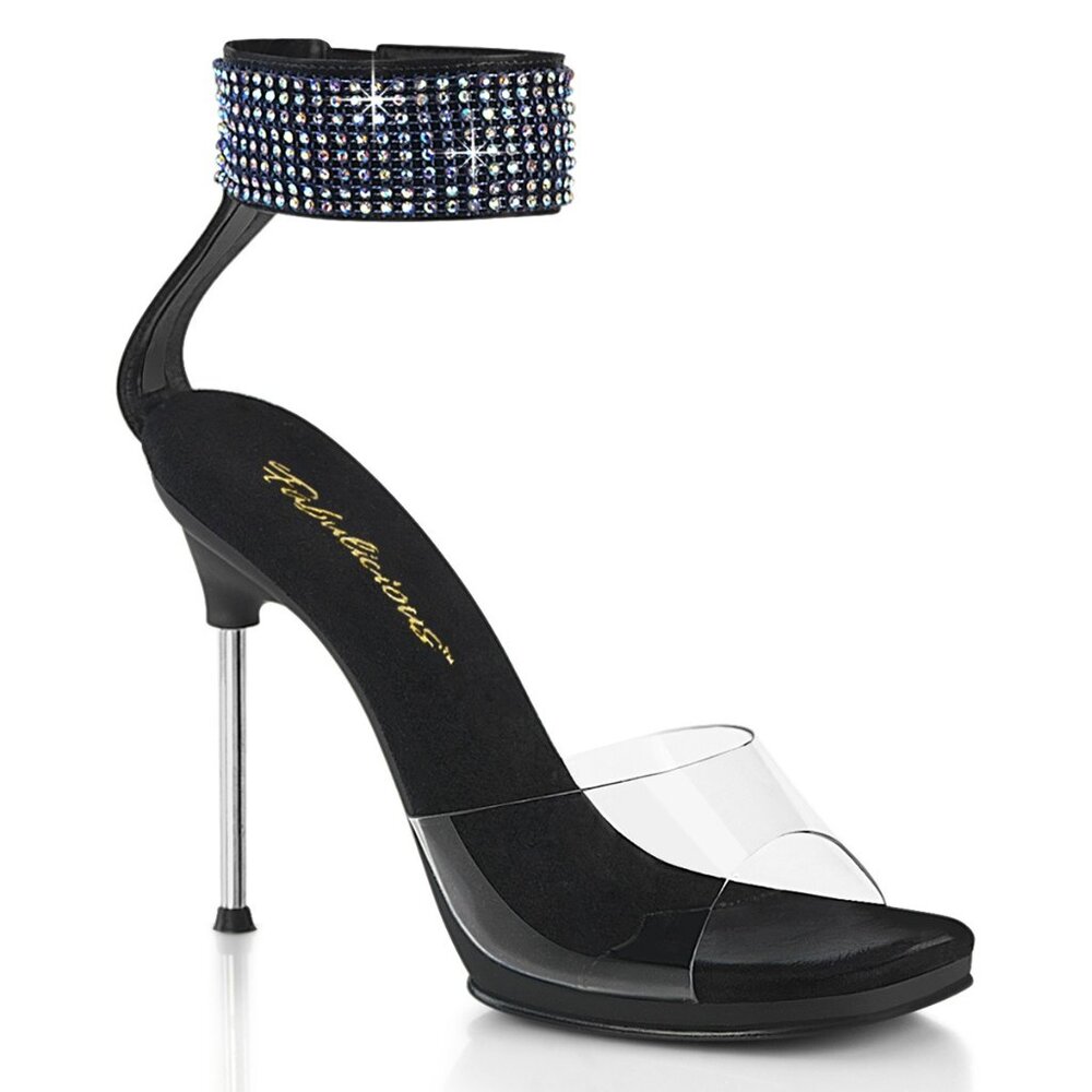 Fabulicious Chic-42 Black Stiletto Heels by Pleaser Shoes